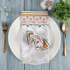 FINGERCRAFT Cloth Napkins Set of 12 Cotton Linen, 20x20 Inch, Lemon - Image 5