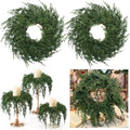 4 Pcs Small Christmas Cedar Wreaths 12 Inch Mini Drop Wreath by Unknown
