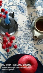 ISAENNE Designer Vintage Round Elegant Tablecloth,Diameter 55" - Image 4