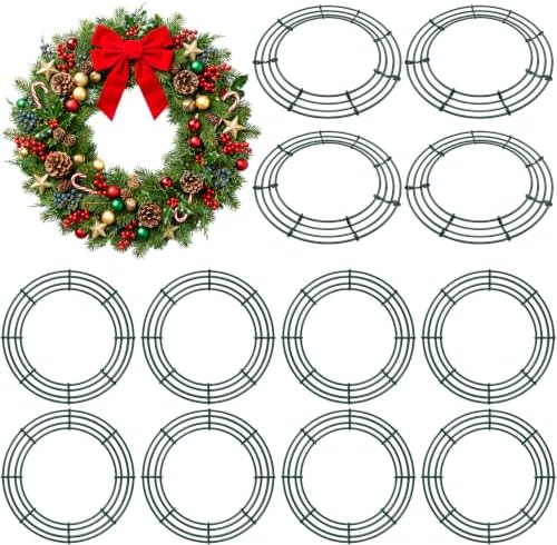 Thealyn 12 Pack 18" Metal Wreath Frame, Wire Wreath Rings for DIY Decor by ThealynGardens