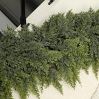 12FT Extra Full Christmas Cedar Garland Artificial Realistic Soft Thick Lush Cedar Pine Garland for Fireplace Mantel Stairs Indoor Outdoor - Image 4