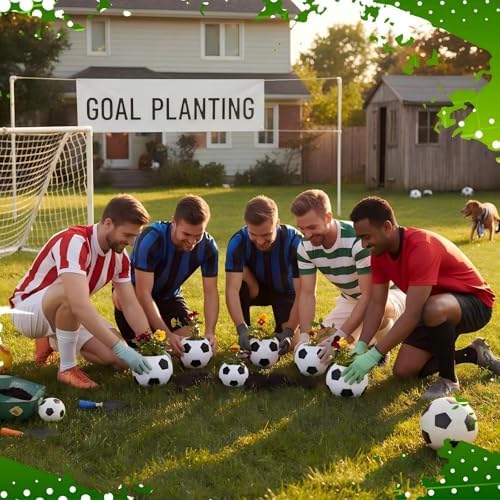 LemonRoad 6 Pcs Mini Soccer Centerpieces for Table, 3.93 x 3.93 x 3.15 Inch - Image 5