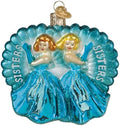 Old World Christmas Sisters Sisters Glass Blown Ornament for Christmas Tree, Handcrafted Holiday Decoration, Family Collection by Old+World+Christmas