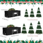 Christmas Tree Storage Bag, Fits Up 10 Ft Tall Artificial Trees, Heavy-Duty 600D Oxford Tree Bag with Reinforced Handles Zipper Clear Pocket, Storage Bags for Moving Items, Clothing, Outdoor, Bedding - Image 2