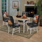 Halloween Chair Covers Set of 6 Pumpkin Ghost Spider Parsons Slipcovers - Image 7