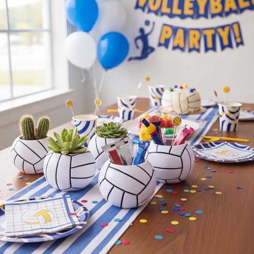 LemonRoad 6 Pcs Volleyball Vase Centerpiece for Table, 3.93 x 3.93 x 3.15'' - Image 2