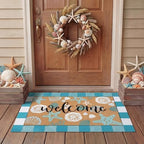 Tinideya 2 Pcs Summer Coastal Door Mat Beach for Front Porch Decor by Tinideya