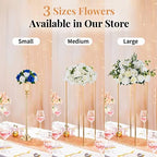 NUPTIO Flower Ball Arrangement Bouquet - 10 Pcs 9.5 inch Diameter Royal Blue Fake Flowers Roses Balls for Centerpieces Tables - Artificial Rose Arrangements for Wedding Centerpiece Table Decorations - Image 6