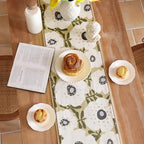 bilin gaier Designer French Linen Table Runner,71"x12"-Hidaka - Image 3