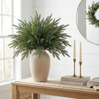 16 Pcs Norfolk Pine Stems, 19" Real Touch Norfolk Pine Branches - Image 2