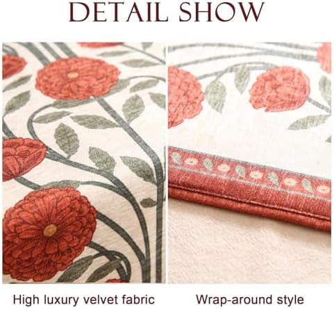 bilin gaier Designer French Velvet Extra Long Table Runner,118"x12" - Image 4