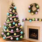 Gejoy 30 Pcs Pastel Christmas Decor 3.15'' Bulbs Colorful Xmas Ornaments - Image 4