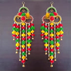 Divyakosh Wall Hanging for Home Decoration Set of 2, Multi Color Flower Diwali Lights, Home Decor, Handmade Diwali Decoration Psychedelic Wall hangings, Door Valance for Wedding - Image 2