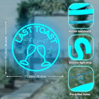 FuugZze Last Toast on The Coast Neon Signs for Wall Decor Coastal Neon Lights for Bedroom Last Toast on The Coast Led Signs for Bedroom Wall Dimmable Light Up Sign for Bachelorette Party Decorations - Image 3