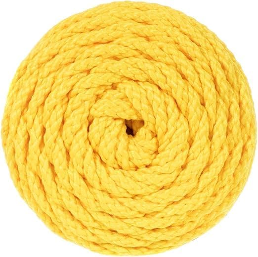 Pepperell Bonnie Braid Macrame Cord | 6mm x 100yd Gold (Value 2-Pack) | Twisted Polypropylene Cord for DIY Crafts, Plant Hangers, Wall Hangings, Crochet & Macrame | Long-Lasting, Vibrant Color - Image 4