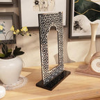 iwa concept Islamic Mihrab Acrylic Tabletop Decor - Arabic Calligraphy Mirror Effect Shelf Art - Modern Ramadan & Eid Home Decoration - Elegant Muslim Gift for Desk & Bookshel by iwaconcept