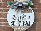 Wood front door sign Wood sign Home decor Welcome sign Sign for front door House warming gift Wedding gift (Nice Package, 11" Width) - Image 2