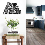 Wall Word Art Decorative Wood Sign for Pet, Dog, Cat, Horse, Pig, Animal Lovers with Fun Sayings and Quotes, 17 x 14 inches (Dogs are Not Our Whole Lives But They Make Our Lives Whole) - Image 2