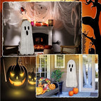 Halloween Front Porch Decor, Wooden Ghost Porch Sign,Spooky Ghost - Image 5