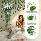 60 Pack 430Ft Fake Plants Artificial Vines for Room Decor, Faux ivy Greenery Garland for Home teen girls bedroom living Aesthetic Farmhouse Dorm Wall Decoration, Wedding Easter Christmas Party Gift - Image 2