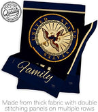 Navy Proudly Family Burlap Garden Flag - Set Wall Holder Armed Forces USN Seabee United State American Military Veteran Retire Official - House Banner Small Yard Gift Double-Sided 13 X 18.5 - Image 7