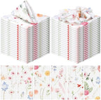24 Pcs Fresh Floral Cloth Napkins for Wedding Wildflower 15" x 15" by Unknown