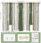MEIVINES Macrame Wall Hanging Large Boho Tapestry Macrame Wall Art Decor - Image 3