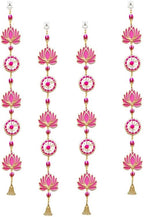 Divyakosh Handmade Lotus Wall & Door Hangings (Pack of 4) - Home & Pooja Decor for Diwali, Wedding, All Festivals (Size - 3 Ft / 36 Inches) - Image 2