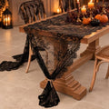 6 PCS Black Lace Table Runner 30x120 Inch Vintage Halloween Party Decor by Unknown