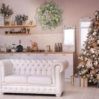 Eucalyptus Wreath for Front Door, 24 Inch boxwood wreath for Front Door Decor, Artificial Spring Summer Wreaths for All Seasons, Large Greenery Outdoor Wreaths for Window,Farmhouse,Holiday Decorations - Image 7