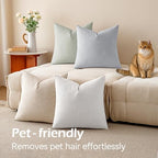 a moment Waterproof Throw Pillow Covers Set of 4,20x20 Inch Outdoor Stain Resistant Pet Friendly Pillowcases Cushion Covers for Patio Sofa and Living Room,Ocean Breeze - Image 6