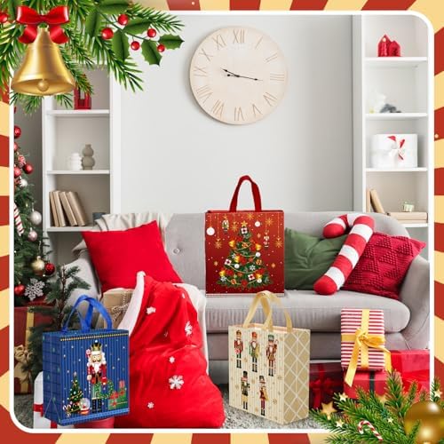 Wesnoy 48 Pcs Large Christmas Nutcracker Gift Bags Bulk with Handles - Image 6