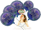 100 Pack Eid Balloons Set – Moon & Star Mylar Foil Balloons, Helium-Ready, Islamic Wall Decoration, Ramadan Gift, Eid Mubarak Party Decor - Image 4