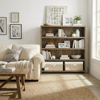 GRANNY SAYS Extra Large Storage Bins with Lids, Closet Bins, White&Khaki - Image 7