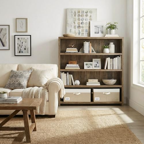 GRANNY SAYS Extra Large Storage Bins with Lids, Closet Bins, White&Khaki - Image 7