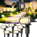 Solar Spot Lights Outdoor Waterproof, Super Bright Focused Beam Spotlights by TuyLuxeHome