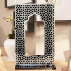iwa concept Islamic Mihrab Acrylic Tabletop Decor - Arabic Calligraphy Mirror Effect Shelf Art - Modern Ramadan & Eid Home Decoration - Elegant Muslim Gift for Desk & Bookshel - Image 6