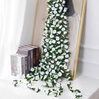 BLEUM CADE 12Pcs 16.4Ft Fake Flower Garland Artificial Rose Vines - Image 4