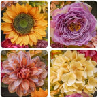 24 Inch Artificial Fall Wreaths for Front Door Outside with Sunflower,Peony - Image 3