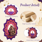 DoubleFill 30 Pack Indian Decorations for Pooja Lotus Candle Holders - Image 3
