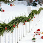 2 Pack Christmas Norfolk Pine Garland 9FT, Real Touch Greenery - Image 5