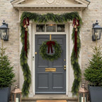 N&T NIETING 9FT Christmas Norfolk Pine Garland, Real Touch Pine Garlands Faux Greenery Garland Winter Christmas Garland for Table Mantle Holiday Indoor Outdoor Xmas Decorations (4 Pcs) - Image 4