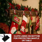 Christmas Stocking Holders for Mantle Set of 4, Stocking Hangers for Mantel Weighted, Heavy Duty, Flat, for Garland, Fireplace, Wall (Bronze) - Image 4