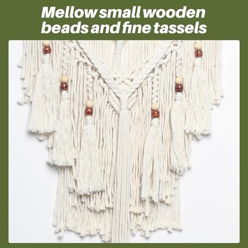 JONKASIPA Macrame Woven Wall Hanging, Bohemian Home Decor - Image 4
