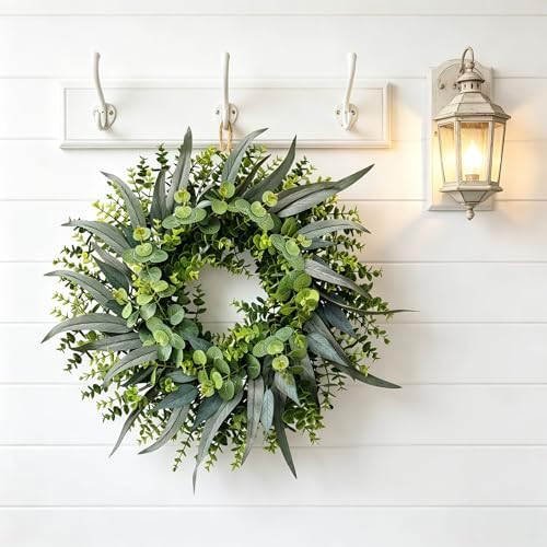24 Inch Eucalyptus Wreaths for Front Door, Spring Summer Door Wreath - Image 6