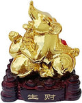Betterdecor Gold Color Feng Shui 12 Chinese Zodiac Animal Statue Figurine Home Office Decoration and Gift for New Year Holidays and Birthday (Zodiac Rat) by Betterdecor