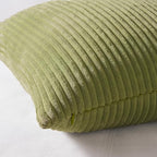 Topfinel 24x24 Decorative Large Throw Pillows Covers Set of 4,Yellow Green Mix Design Corduroy Bed Cushion Case,Couch Sofa Living Room Euro Shams No Insert,Summer Home Decor - Image 2