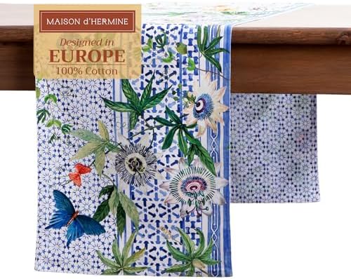 Maison d' Hermine Table Runner 100% Cotton 14.50" x 72" (Double Layer) by MaisondHermine