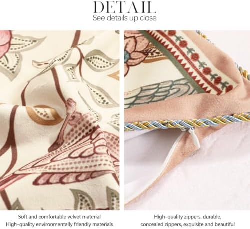 patdrea Designer Velvet Throw Pillow Cover,Set of 2,12"x28"-Kulom A - Image 5