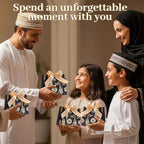 Marspark 30 Pcs Ramadan Mubarak Reusable Gift Bags with Bow, Black Gold Foil Stamping, Eid Lantern Treat Bags with Handles, Reusable Eid for Gifts Wrapping, Kareem Party Supplies, 14 * 6 * 12cm - Image 5